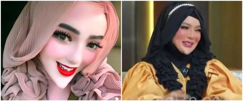 Jarang tampil natural, ini 9 potret Yuni Jasmine barbie viral dagu lancip saat pakai dan tanpa filter