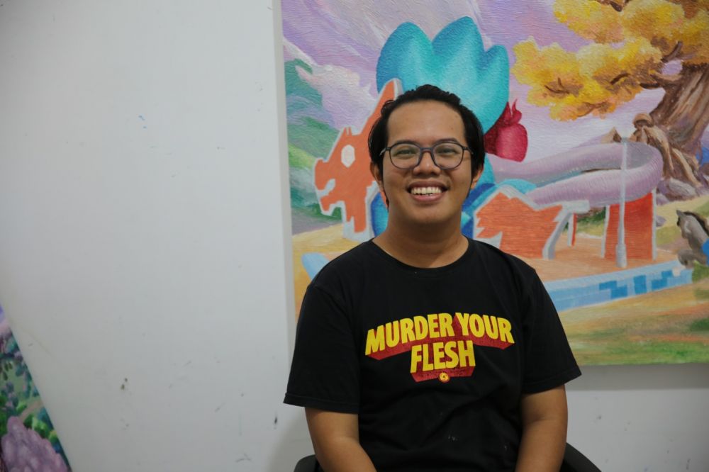 Kisah inspiratif Galih Reza Suseno, anak desa sukses lakoni pameran tunggal di Singapura