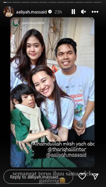 Aaliyah dan Thariq ikut aksi sosial © Instagram