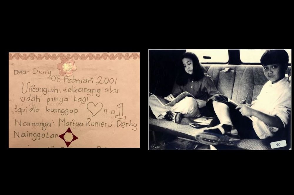 isi buku diary sherina © TikTok