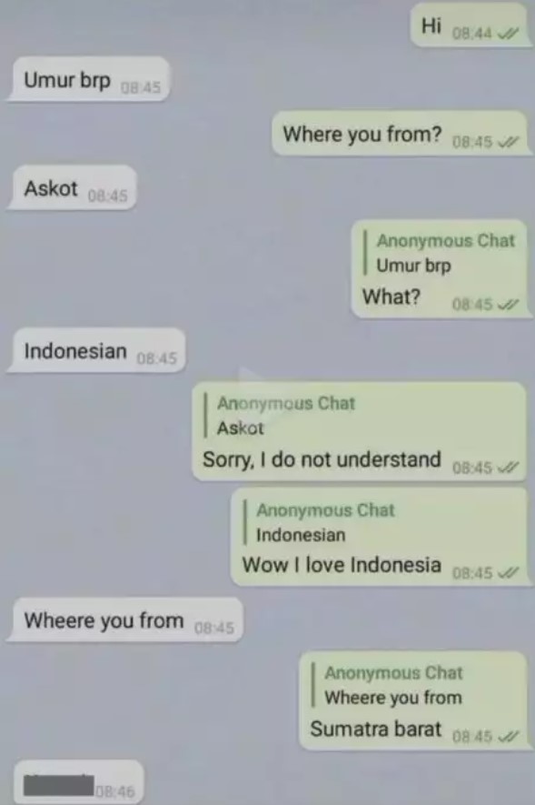 11 Chat lucu sok keminggris Berbagai sumber 11 Chat lucu sok keminggris Berbagai sumber