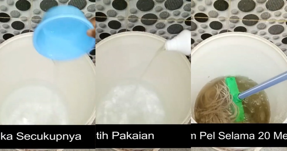 Simpel tanpa air panas, ini trik bersihkan kain pel dekil jadi putih lagi pakai tambahan 1 bahan dapur