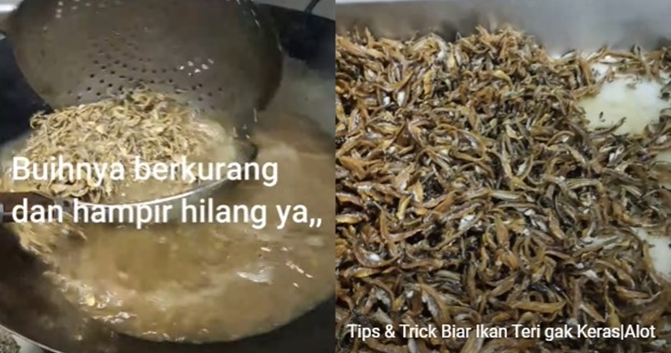 Tanpa direndam air beras atau diberi tepung, ini trik goreng teri biar tekstur renyah tapi tak keras