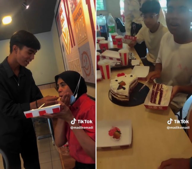 anak beri kejutan ibunya © TikTok anak beri kejutan ibunya © TikTok