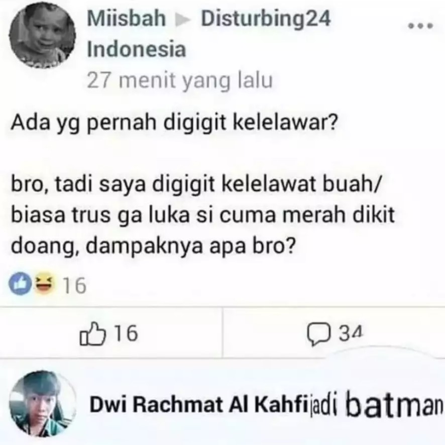 Pertanyaan facebook sukar dijawab  Berbagai sumber