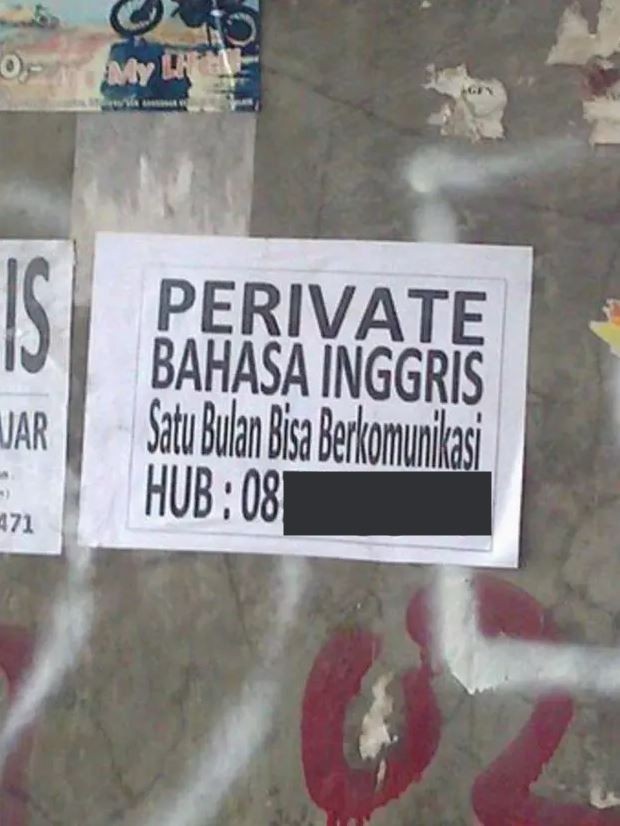 11 Potret kocak tulisan Bahasa Inggris ini typonya jauh banget, awalnya bingung endingnya tepuk jidat