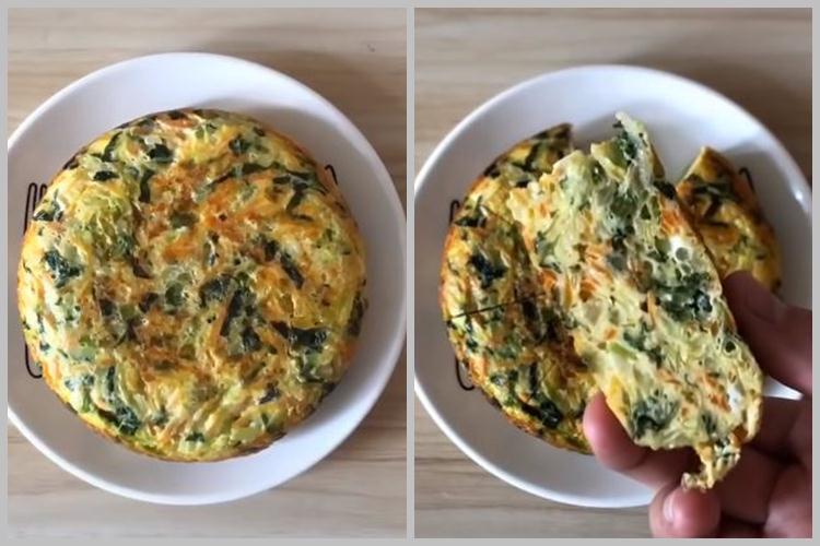 Tanpa tempe atau tahu, ini trik masak telur dadar yang tebal dan padat cukup tambah 1 bahan makanan