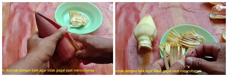 Tanpa tambahan garam, ini trik merebus jantung pisang agar warnanya tak menghitam dan antipahit