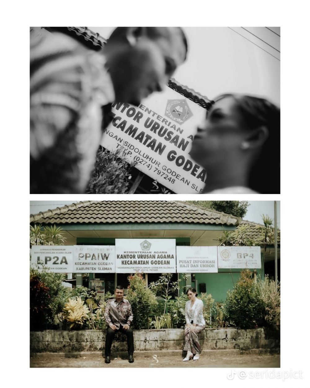 Nikahan estetik di KUA  © TikTok