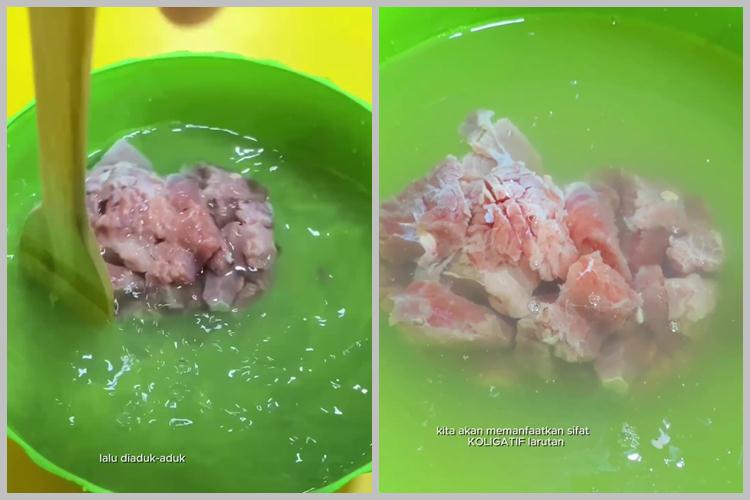 Cuma butuh 7 menit, ini cara cepat mencairkan daging beku dari freezer cuma pakai 2 bahan dapur