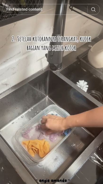 Cara mencuci lap dapur tanpa sitrun dan sabun cuci piring, ampuh pakai 2 bahan dapur