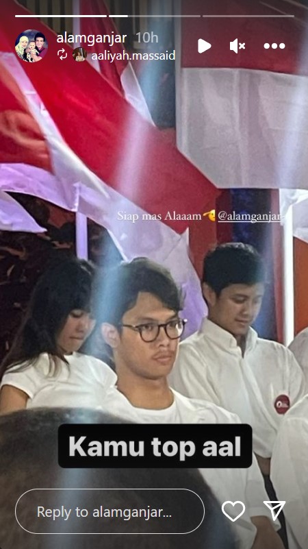 alam ganjar puji aaliyah massaid © 2023 brilio.net