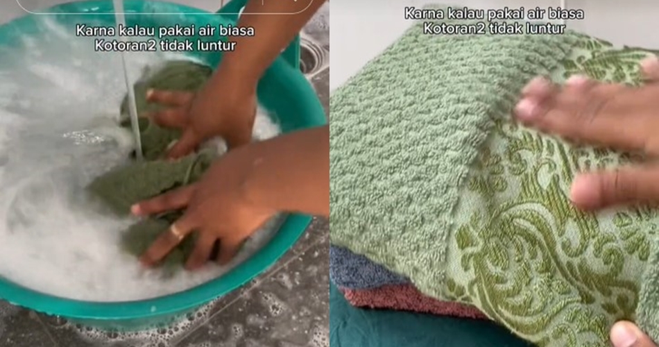 Tanpa cuka atau baking soda, ini cara cuci handuk agar noda dan bau apek hilang ditambah 1 bahan dapur