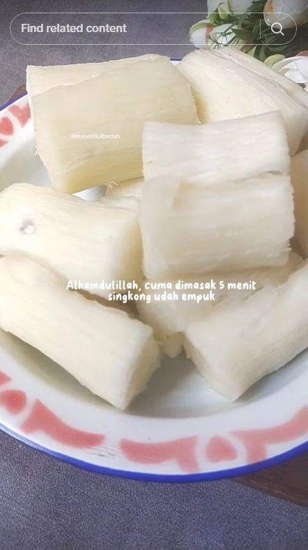 Empuk dalam 5 menit, ini trik merebus singkong agar teksturnya merekah meski tanpa panci presto