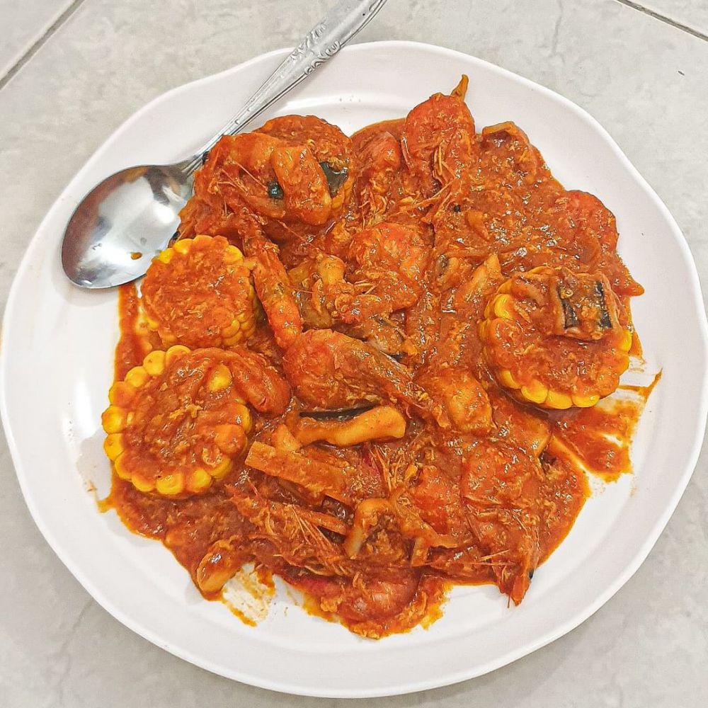 25 Resep udang saus Padang, bumbunya nendang dan mudah dibuat