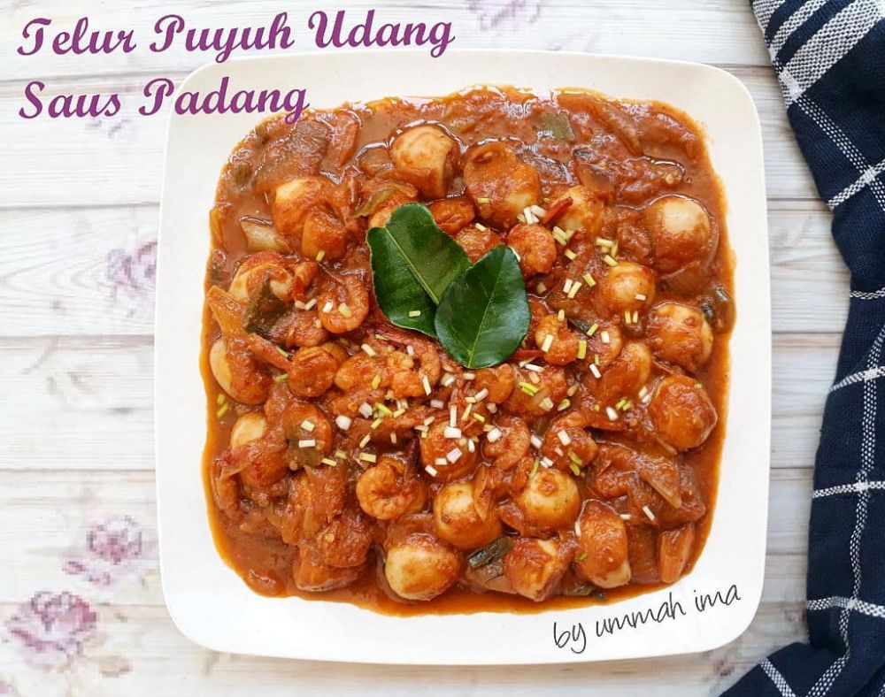 25 Resep udang saus Padang, bumbunya nendang dan mudah dibuat