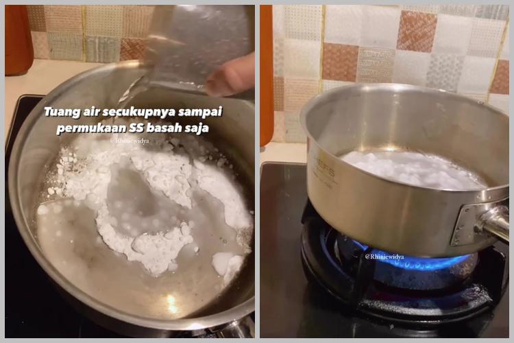 Tanpa cuka, ini cara bersihkan kerak di dasar panci agar kinclong lagi cuma pakai 1 bahan dapur