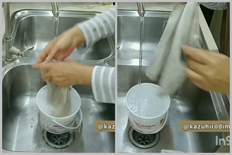 Tanpa perlu dikucek, ini cara mencuci kanebo menghitam agar bersih lagi cuma tambah 1 bahan dapur