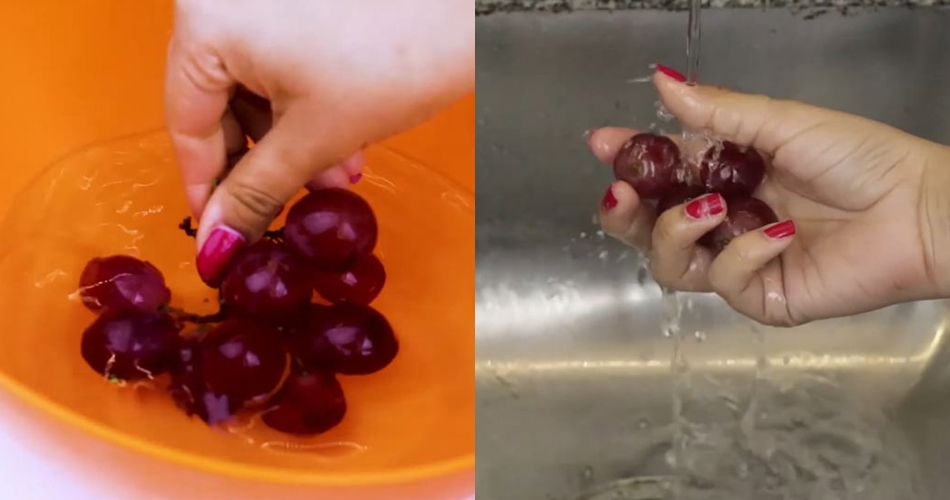 Tanpa garam atau soda kue, ini trik bersihkan lilin dan kuman di permukaan anggur pakai 1 bahan dapur