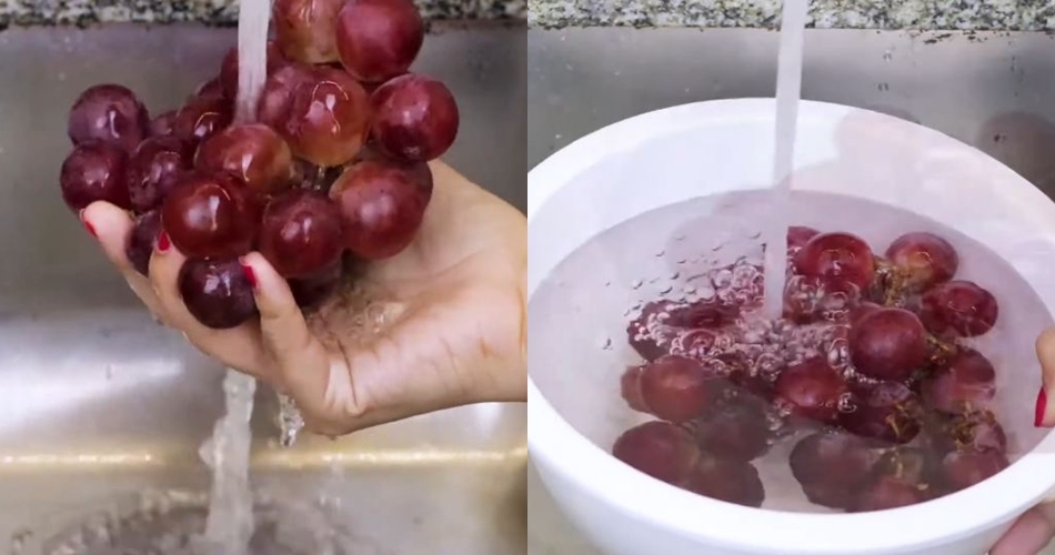 Tanpa garam atau soda kue, ini trik bersihkan lilin dan kuman di permukaan anggur pakai 1 bahan dapur