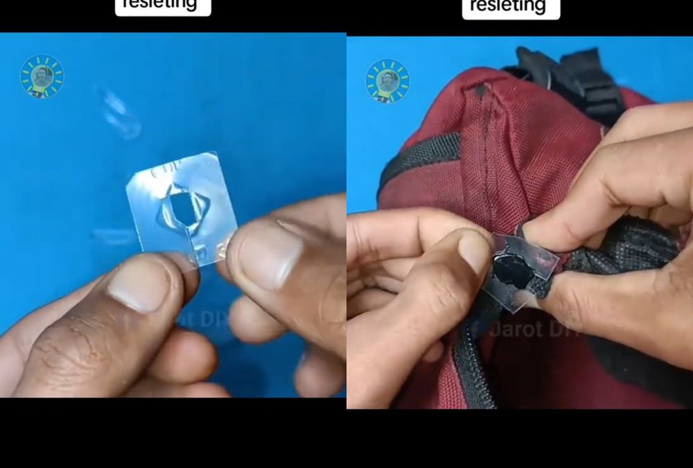 cara memperbaiki resleting cuma pakai satu bahan © berbagai sumber