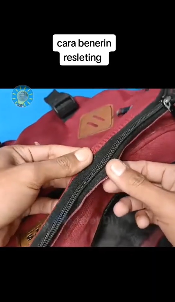 cara memperbaiki resleting cuma pakai satu bahan © berbagai sumber