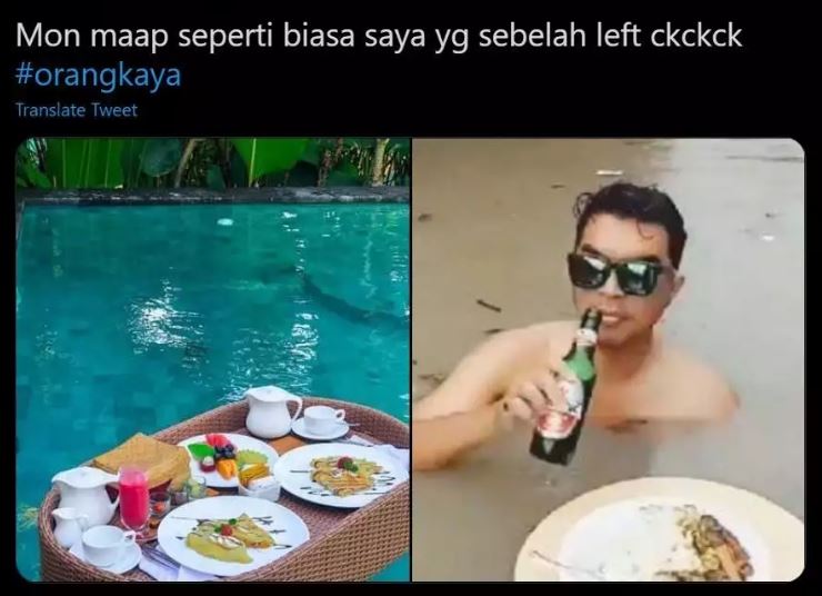 Potret lucu orang pura-pura kaya Berbagai sumber