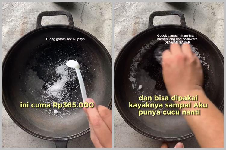 Bukan diberi baking soda atau sitrun, begini cara hilangkan karat di panci cuma pakai 3 bahan dapur