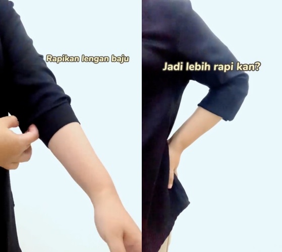 akali lengan kemeja kepanjangan © TikTok akali lengan kemeja kepanjangan © TikTok