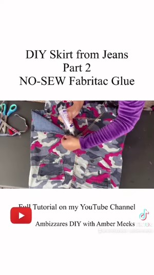 ubah celana jeans bekas jadi rok © YouTube ubah celana jeans bekas jadi rok © YouTube