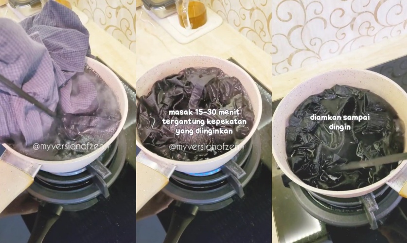 bikin pakaian buluk jadi kelihatan baru © TikTok bikin pakaian buluk jadi kelihatan baru © TikTok