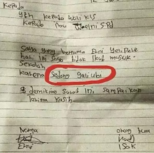 Surat izin bikin dilema   Berbagai sumber