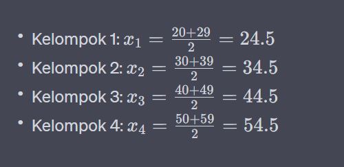 Rumus rata rata data kelompok dalam statistik Berbagai sumber