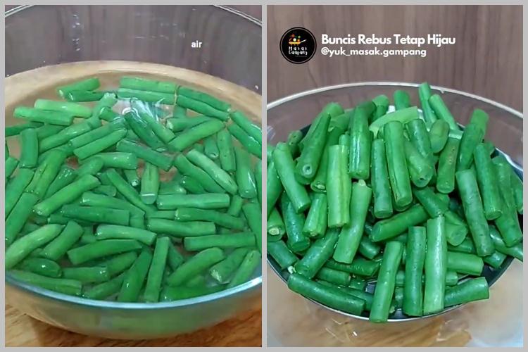 Tanpa baking soda dan garam, ini trik merebus buncis agar tetap hijau cerah pakai 1 bahan dapur