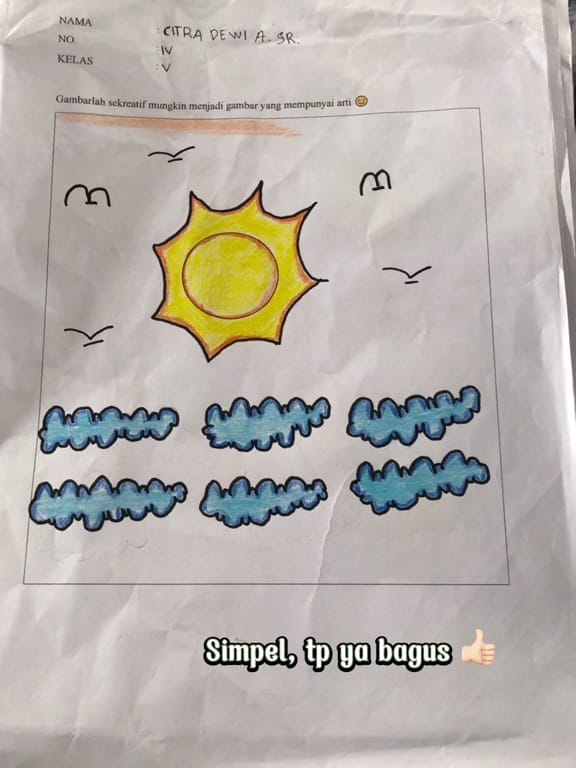 Tugas sambung gambar 5 SD © TikTok