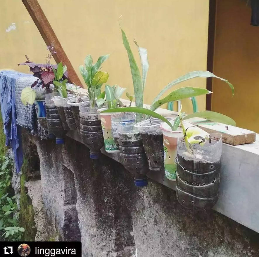 Alih fungsi botol bekas Berbagai sumber