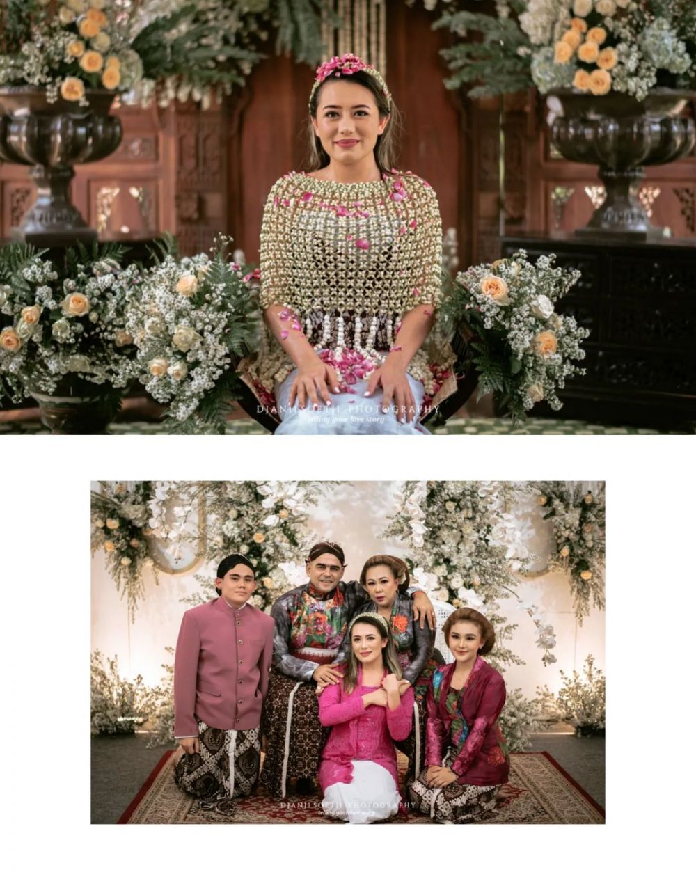 gaya Amanda Gonzales di rangkaian pernikahan Instagram