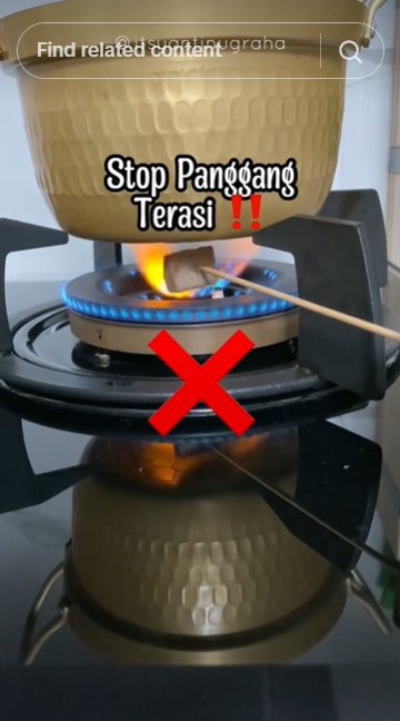 Bukan dibakar di api kompor, ini trik jitu panggang terasi agar aromanya lebih wangi