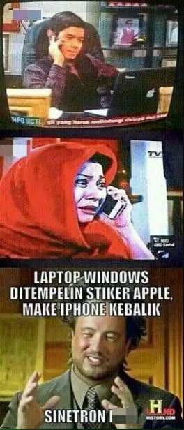 Potret lucu adegan sinetron Berbagai sumber