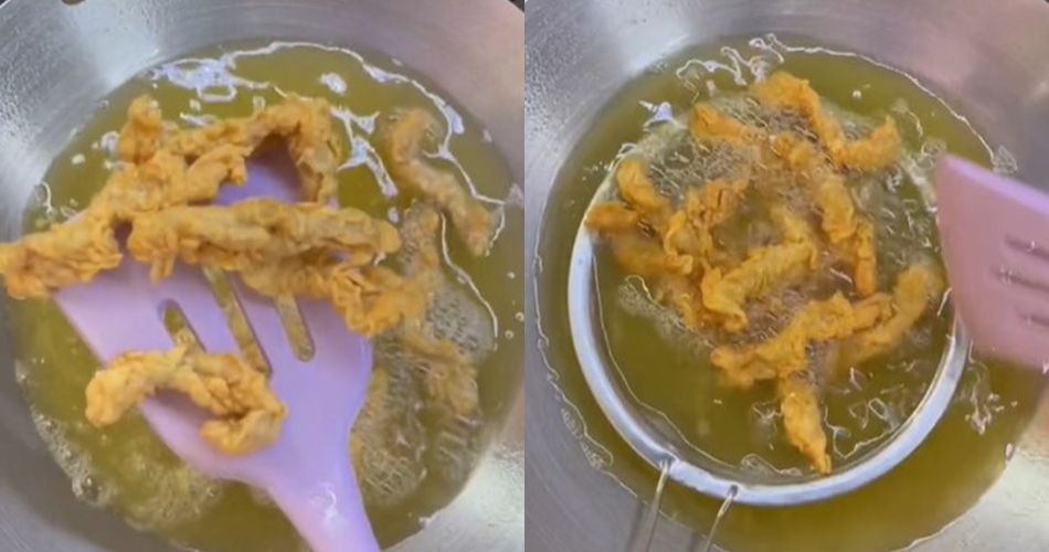 Bukan tepung beras atau maizena, ini trik goreng usus super renyah dan keriting ditambah 1 bahan dapur