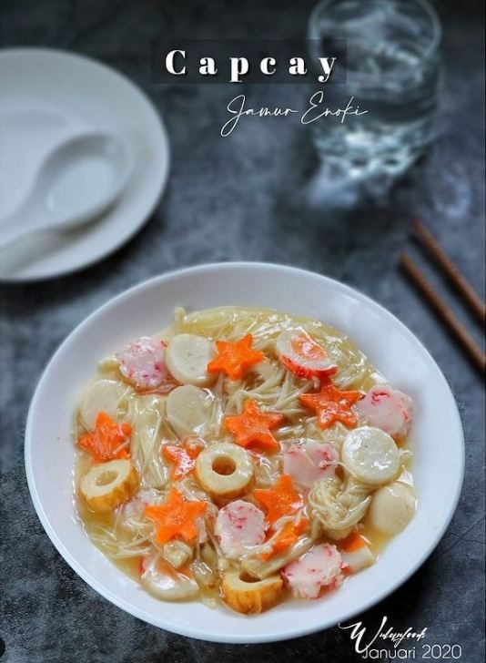 31 Resep olahan jamur enoki berbagai bumbu, sedap dan mudah dibuat