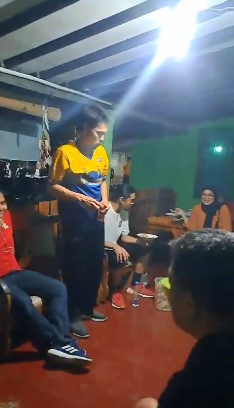 momen duta makan bakmi bareng warga © instagram