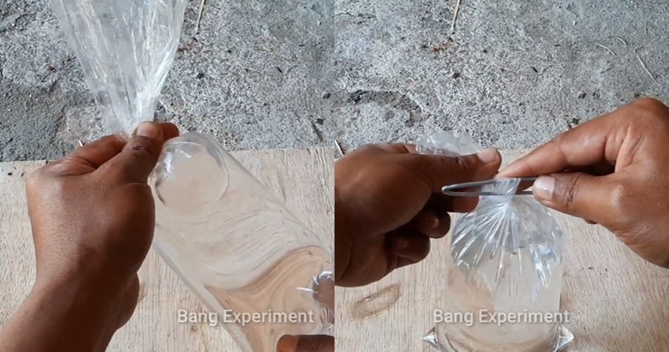 Tanpa karet gelang atau tali rafia, ini trik mengikat plastik es batu cuma pakai 1 alat sederhana