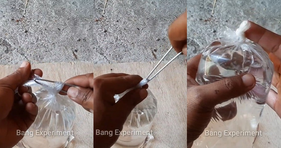 Tanpa karet gelang atau tali rafia, ini trik mengikat plastik es batu cuma pakai 1 alat sederhana