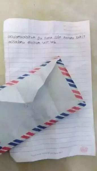 Potret kocak surat izin sekolah © 2023 brilio.net Potret kocak surat izin sekolah © 2023 brilio.net