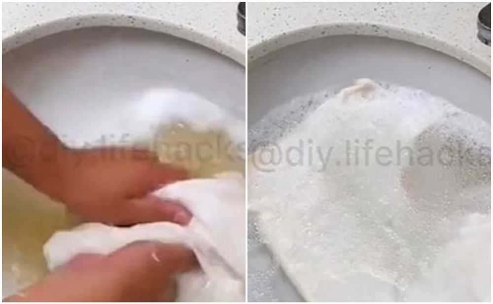 trik mengembalikan warna baju putih yang menguning © 2023 brilio.net