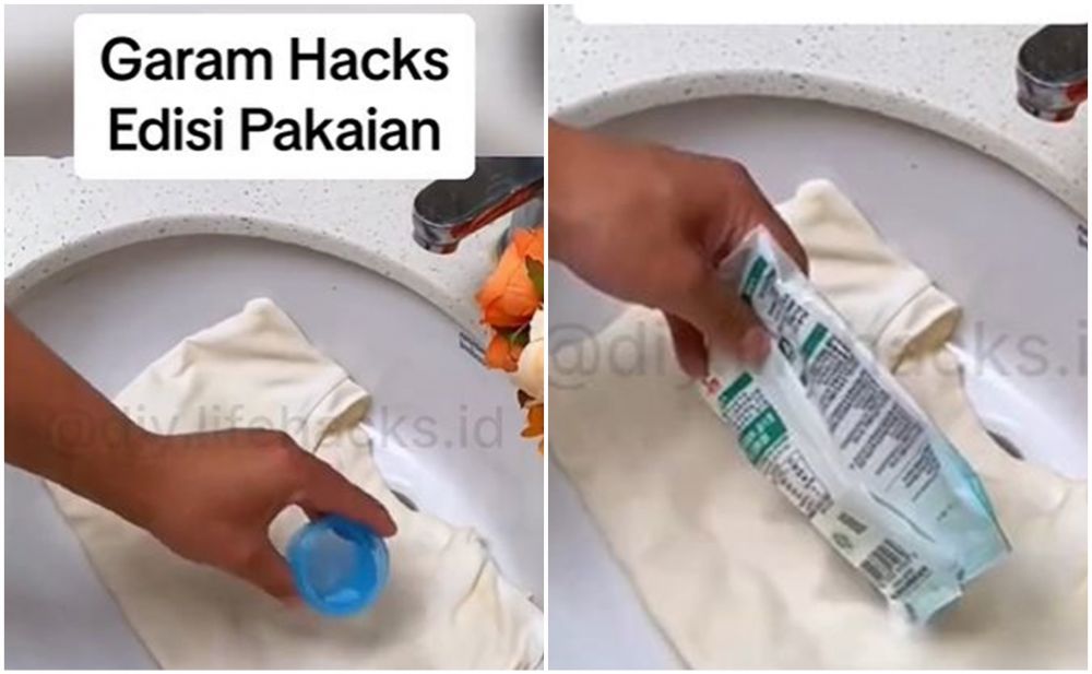 trik mengembalikan warna baju putih yang menguning © 2023 brilio.net