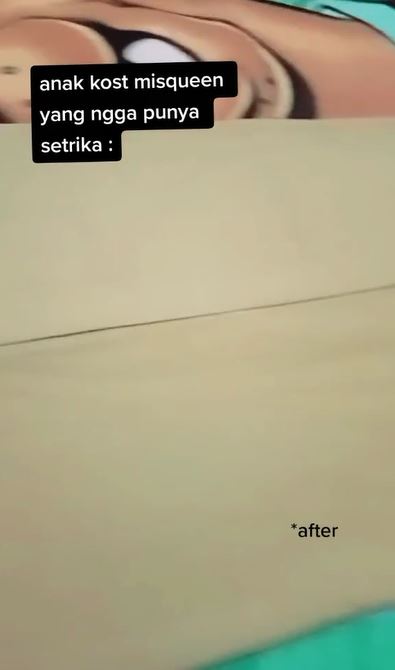 begini trik menyetrika baju tanpa setrika listrik TikTok