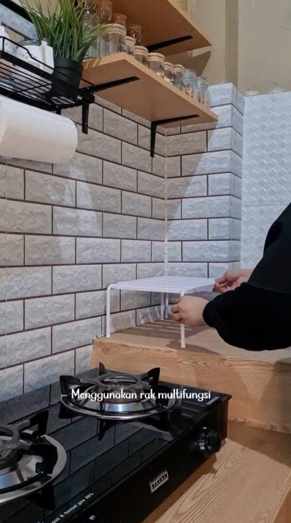 dapur mungil tanpa kitchen set manjakan mata © TikTok
