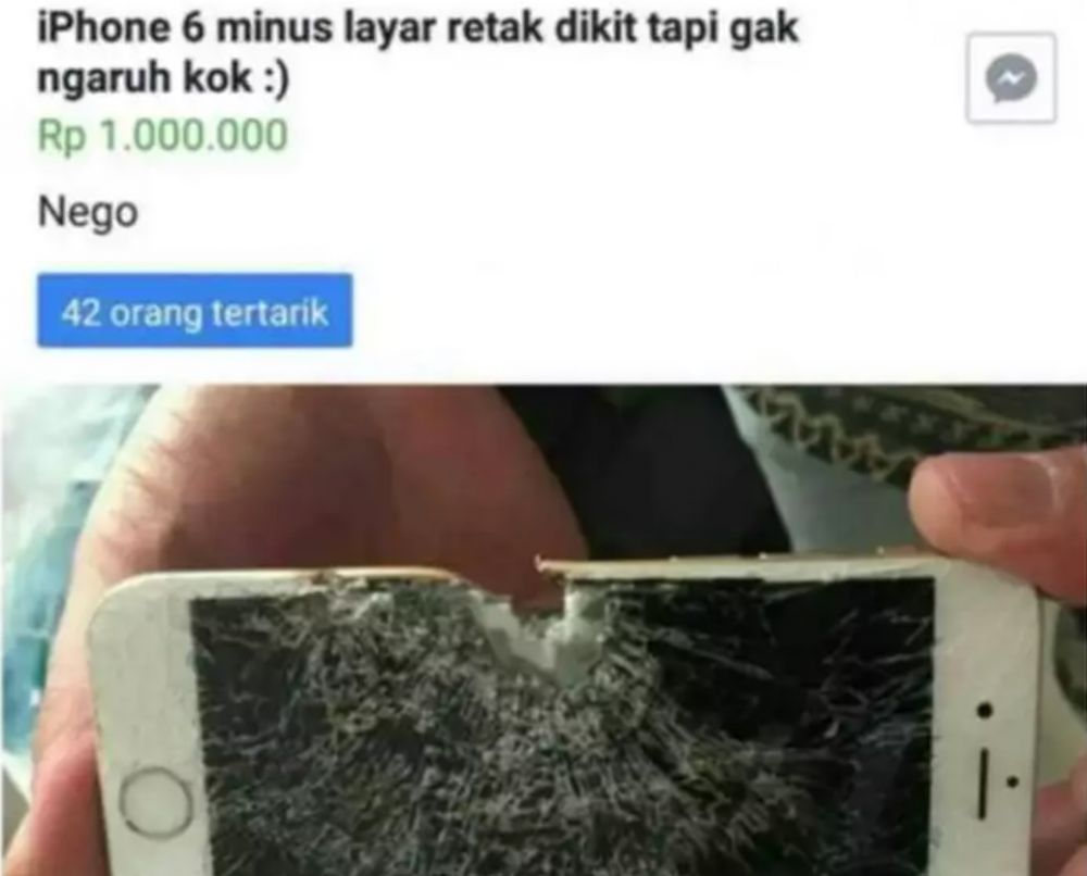 Potret orang jual HP rusak Berbagai sumber